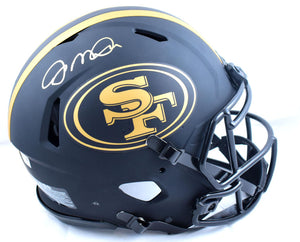 Joe Montana Autographed San Francisco 49ers F/S Eclipse Speed Authentic Helmet - Fanatics *Gold Image 1