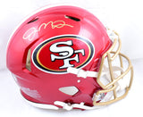 Joe Montana Autographed San Francisco 49ers F/S Flash Speed Authentic Helmet - Fanatics *Gold Image 1