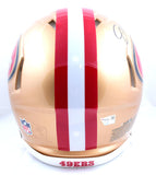 Joe Montana Autographed San Francisco 49ers F/S Speed Authentic Helmet - Fanatics *Black Image 3