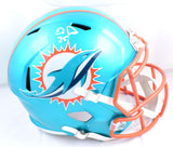De'Von Achane Autographed Miami Dolphins F/S Flash Speed Helmet-Beckett W Hologram *White Image 1