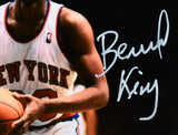Bernard King Autographed New York Knicks 8x10 Free Throw Photo - Beckett W Hologram *White Image 2
