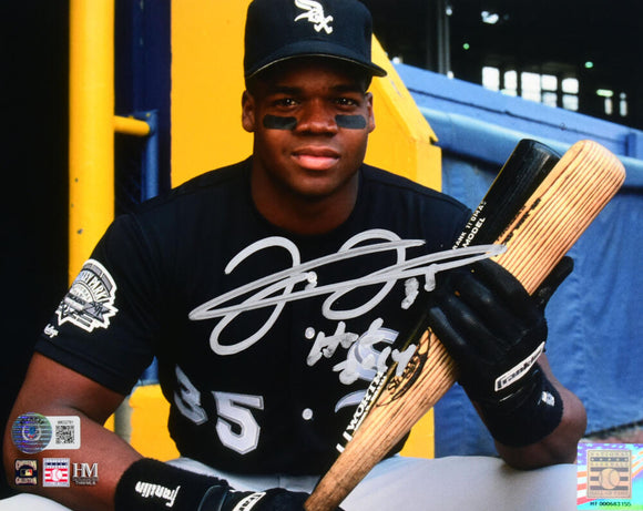 Frank Thomas Autographed Chicago White Sox 8x10 Close Up Photo w/HOF- Beckett W Hologram *Silver Image 1