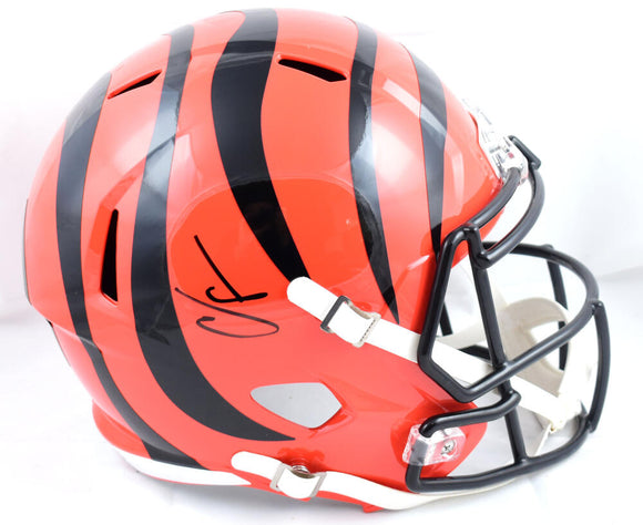 Chad Johnson Autographed Cincinnati Bengals F/S Speed Helmet-Beckett W Hologram *Black Image 1