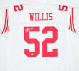 Patrick Willis Autographed White Pro Style Jersey- Beckett W Hologram *Silver Image 1