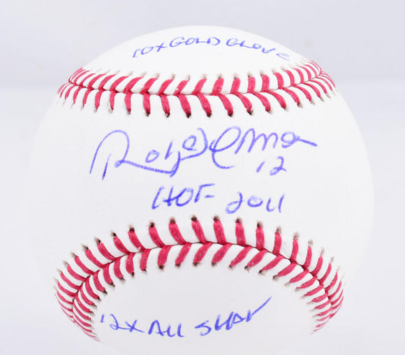Roberto Alomar Autographed Rawlings OML STAT Baseball - Beckett W Hologram *Blue Image 1
