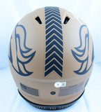 John Elway Autographed Denver Broncos F/S Salute to Service 2023 Speed Authentic Helmet-Beckett W Hologram *White Image 3
