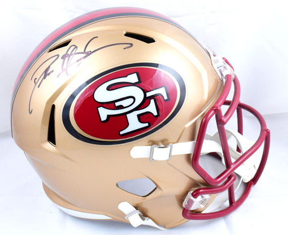 Deion Sanders Autographed San Francisco 49ers F/S 96-08 Speed Helmet-Beckett W Hologram *Black Image 1