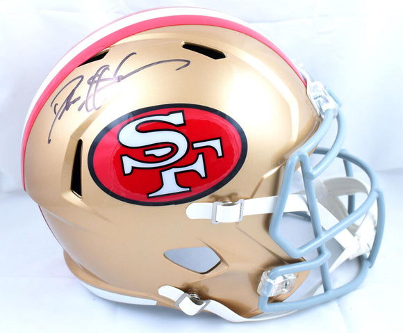 Deion Sanders Autographed San Francisco 49ers F/S Tribute Speed Helmet-Beckett W Hologram *Black Image 1