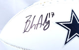 Brandon Aubrey Autographed Dallas Cowboys Logo Football-Beckett W Hologram *Black Image 2
