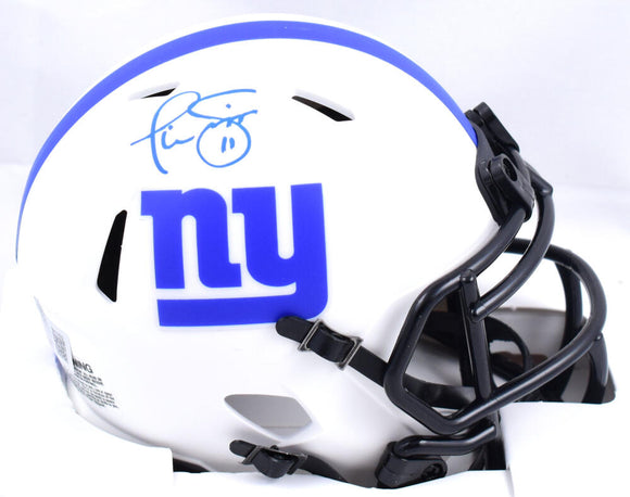Phil Simms Autographed New York Giants Lunar Speed Mini Helmet - Beckett W Hologram *Blue Image 1