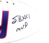Phil Simms Autographed New York Giants Logo Football w/ SB MVP- Beckett W Hologram *Black Image 2