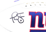 Phil Simms Autographed New York Giants Logo Football w/ SB MVP- Beckett W Hologram *Black Image 3