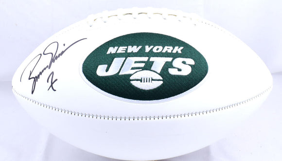 Boomer Esiason Autographed New York Jets Logo Football - Beckett W Hologram *Black Image 1
