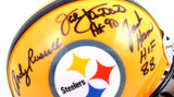 Ham Lambert Russell Autographed Pittsburgh Steelers Gold Mini Helmet-Beckett W Hologram *Black Image 2
