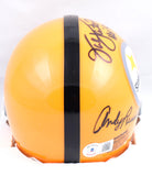 Ham Lambert Russell Autographed Pittsburgh Steelers 62 Mini Helmet-Beckett W Hologram *Black Image 3