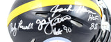 Ham Lambert Russell Autographed Pittsburgh Steelers Speed Mini Helmet-Beckett W Hologram *Silver Image 2