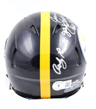 Ham Lambert Russell Autographed Pittsburgh Steelers Speed Mini Helmet-Beckett W Hologram *Silver Image 3