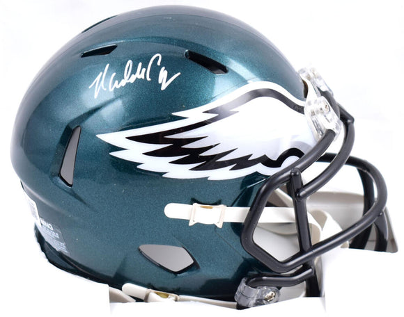 Randall Cunningham Signed Philadelphia Eagles Speed Mini Helmet- Beckett W Hologram *White Image 1