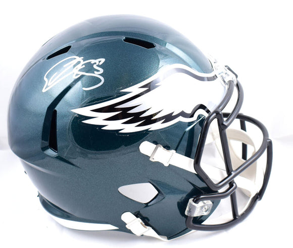 Donovan McNabb Autographed Philadelphia Eagles F/S Speed Helmet- Beckett W Hologram *Silver Image 1