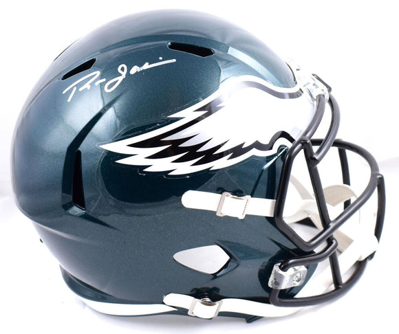Ron Jaworski Autographed Philadelphia Eagles F/S Speed Helmet- Beckett W Hologram *Silver Image 1