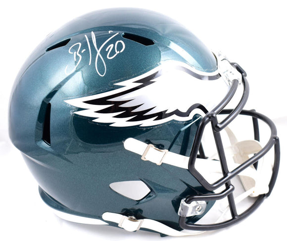 Brian Dawkins Autographed Philadelphia Eagles F/S Speed Helmet-Beckett W Hologram *White Image 1