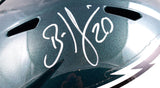 Brian Dawkins Autographed Philadelphia Eagles F/S Speed Helmet-Beckett W Hologram *White Image 2