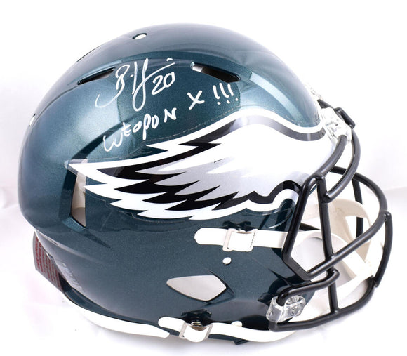 Brian Dawkins Autographed Philadelphia Eagles F/S Speed Authentic Helmet w/ Weapon X-Beckett W Hologram *White Image 1