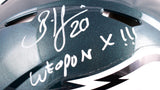 Brian Dawkins Autographed Philadelphia Eagles F/S Speed Authentic Helmet w/ Weapon X-Beckett W Hologram *White Image 2