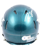 Ron Jaworski Autographed Philadelphia Eagles Speed Mini Helmet- Beckett W Hologram *Silver Image 3