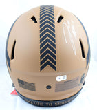 Josh Allen Autographed Bills F/S Salute to Service 2023 Speed Authentic Helmet-Beckett W Hologram *White Image 3