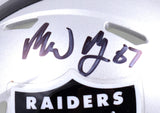 Michael Mayer Autographed Las Vegas Raiders Speed Mini Helmet-Beckett W Hologram *Black Image 2
