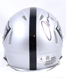 Aidan O'Connell Autographed Las Vegas Raiders Speed Mini Helmet-Beckett W Hologram *Black Image 3