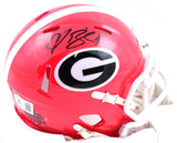 Champ Bailey Autographed Georgia Bulldogs Speed Mini Helmet-Beckett W Hologram *Black Image 1