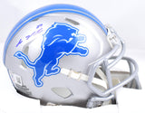 Sam LaPorta Autographed Detroit Lions Speed Mini Helmet- Beckett W Hologram *Blue Image 1