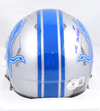 Sam LaPorta Autographed Detroit Lions Speed Mini Helmet- Beckett W Hologram *Blue Image 3
