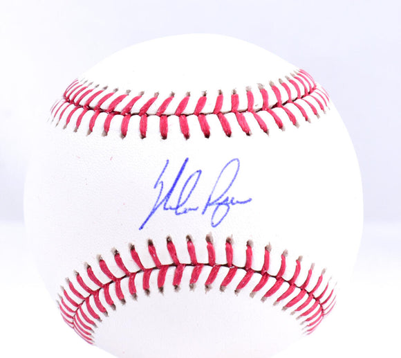 Nolan Ryan Autographed Rawlings OML 2023 World Series Baseball- AIV Hologram *Blue Image 1
