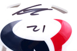 Steven Nelson Autographed Houston Texans Flat White Speed Mini Helmet-Beckett W Hologram *Black Image 2