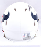 Steven Nelson Autographed Houston Texans Flat White Speed Mini Helmet-Beckett W Hologram *Black Image 3