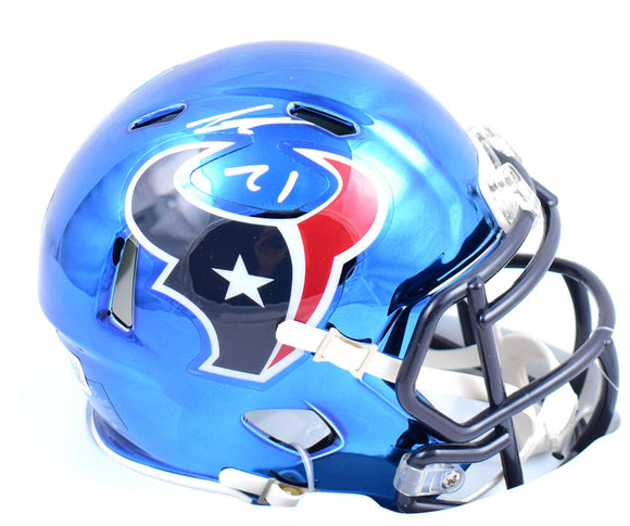 Steven Nelson Autographed Houston Texans Chrome Speed Mini Helmet-Beckett W Hologram *White Image 1
