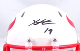 Xavier Hutchinson Autographed Houston Texans Flat White Speed Mini Helmet-Beckett W Hologram *Black Image 2