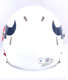 Xavier Hutchinson Autographed Houston Texans Flat White Speed Mini Helmet-Beckett W Hologram *Black Image 3