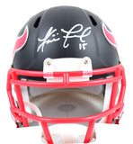 Ka'imi Fairbairn Autographed Houston Texans Flat Black Speed Mini Helmet-Beckett W Hologram *White Image 2