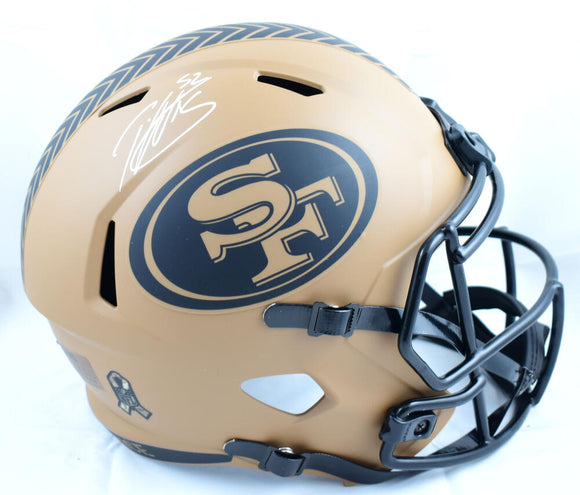 Patrick Willis Signed F/S San Francisco 49ers Salute to Service 2023 Speed Helmet-Beckett W Hologram *White Image 1