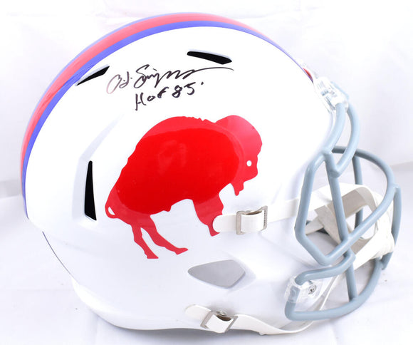 OJ Simpson Autographed Buffalo Bills F/S Classic Speed Helmet w/HOF-JSA W *Black Image 1