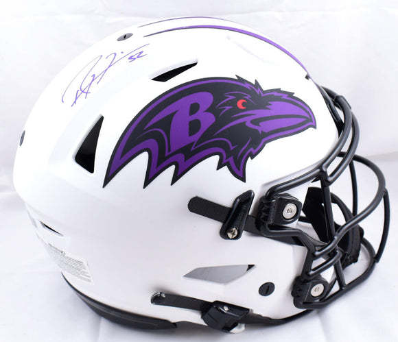 Ray Lewis Autographed Baltimore Ravens F/S Lunar Speed Flex Helmet- Beckett W Hologram *Purple Image 1