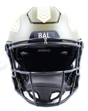 Ray Lewis Autographed Baltimore Ravens F/S Salute to Service Speed Flex Helmet- Beckett W Hologram *White Image 4