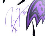 Ray Lewis Autographed Baltimore Ravens F/S Lunar Speed Helmet-Beckett W Hologram *Purple Image 2