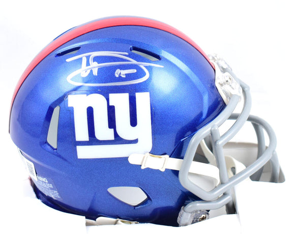 Tommy DeVito Autographed New York Giants Speed Mini Helmet-Beckett W Hologram *Silver Image 1