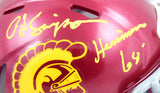 O.J. Simpson Autographed USC Trojans Speed Mini Helmet w/Heisman 68- JSA W *Yellow Image 2