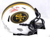 Patrick Willis Autographed 49ers Lunar Speed Mini Helmet- Beckett W Hologram *Red Image 1
